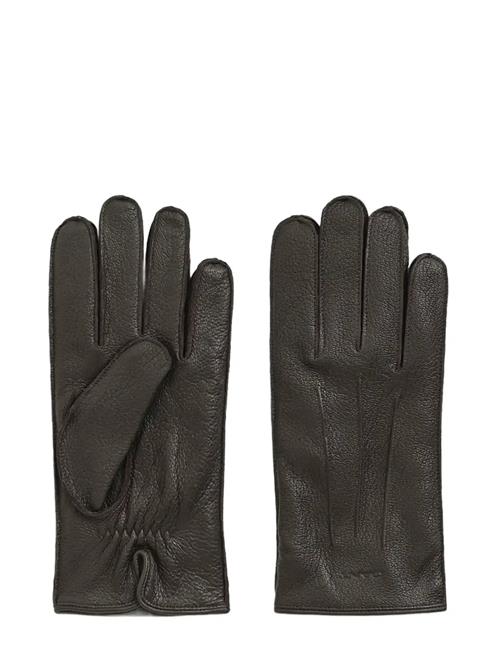 GANT | Cashmere Lined Leather Gloves | L