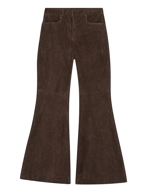 REMAIN Birger Christensen | Flared Suede Pants | 34