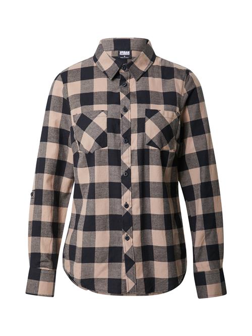 Urban Classics Bluse  mørkebeige / mørkegrå / sort