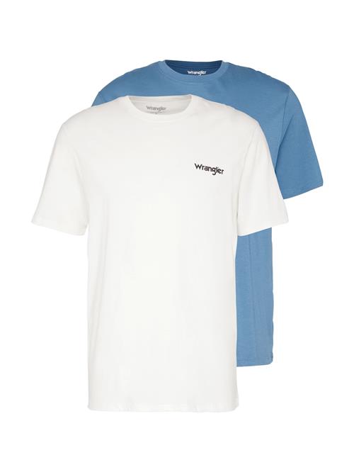 WRANGLER Bluser & t-shirts  røgblå / hvid