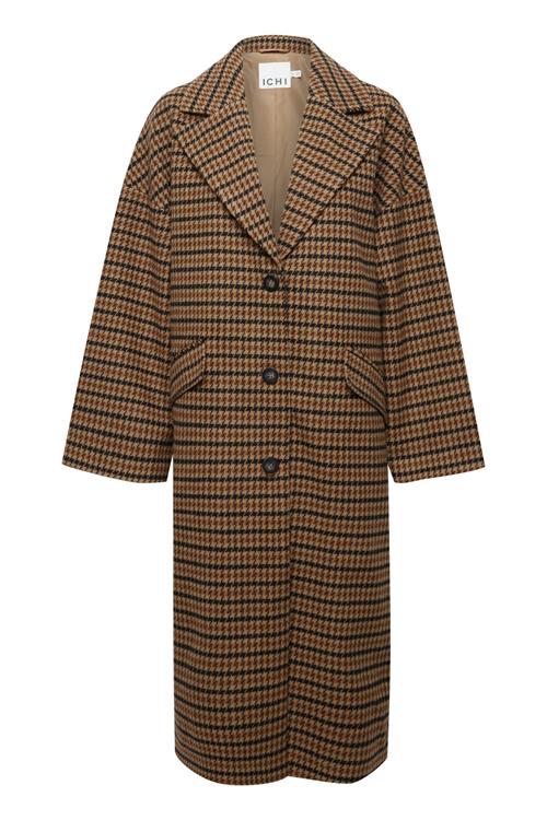 ICHI Overgangsfrakke 'Ihemmalu Ja'  beige / brun / sort