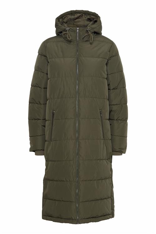 ICHI Vinterfrakke 'Zelano Ja2'  khaki