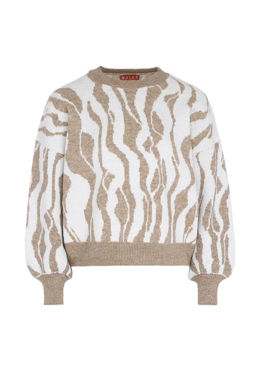 NALLY Pullover  beige-meleret / offwhite