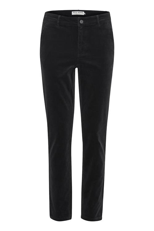 PULZ Jeans Lærredsbukser 'Mila'  sort