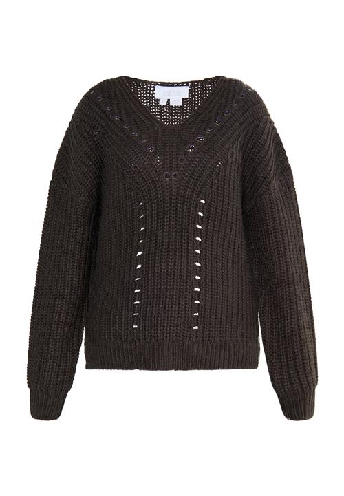usha WHITE LABEL Pullover 'Teylon'  mørkebrun