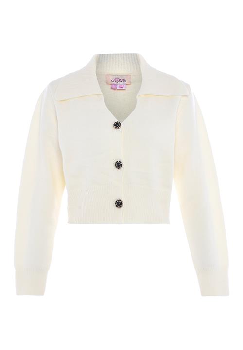 aleva Cardigan  uldhvid