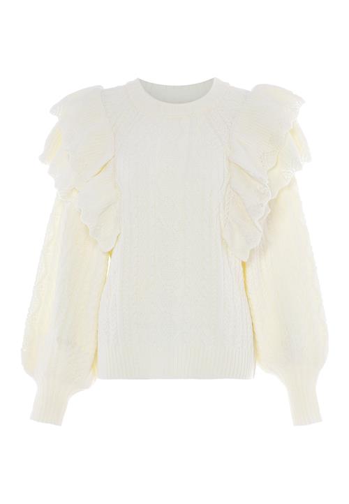 aleva Pullover  uldhvid