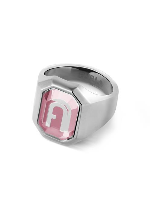 Furla Jewellery Ring 'Octagonal'  pink / sølv