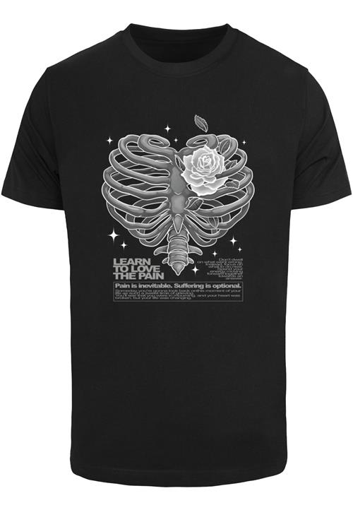 Mister Tee Bluser & t-shirts 'Heart Cage'  grå / sort / hvid