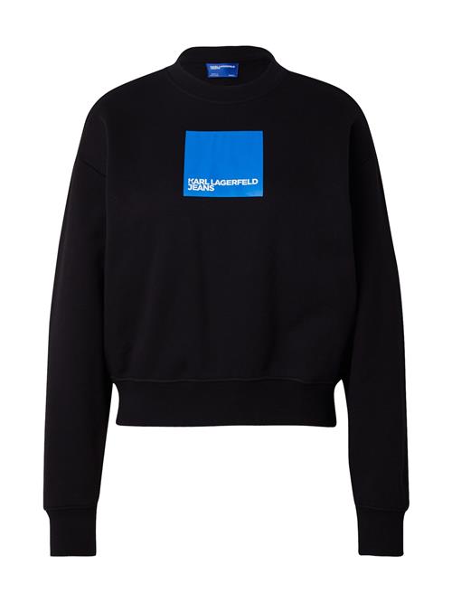 KARL LAGERFELD JEANS Sweatshirt  blå / sort / hvid
