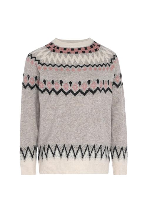 FENIA Pullover  grå / pink-meleret / sort