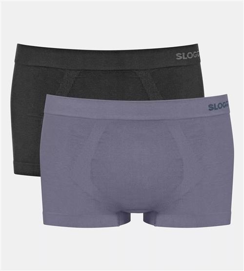 SLOGGI Boksershorts 'GO'  grå / sort