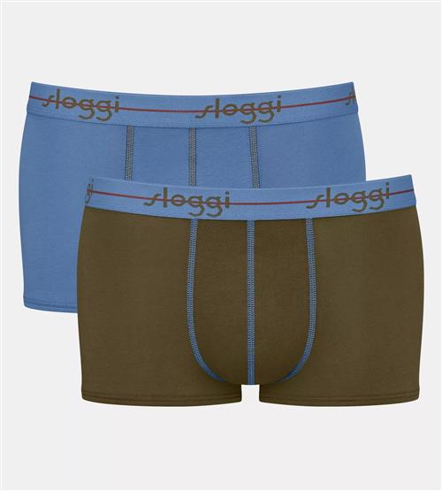 SLOGGI Boksershorts 'Start'  blå / oliven / rød