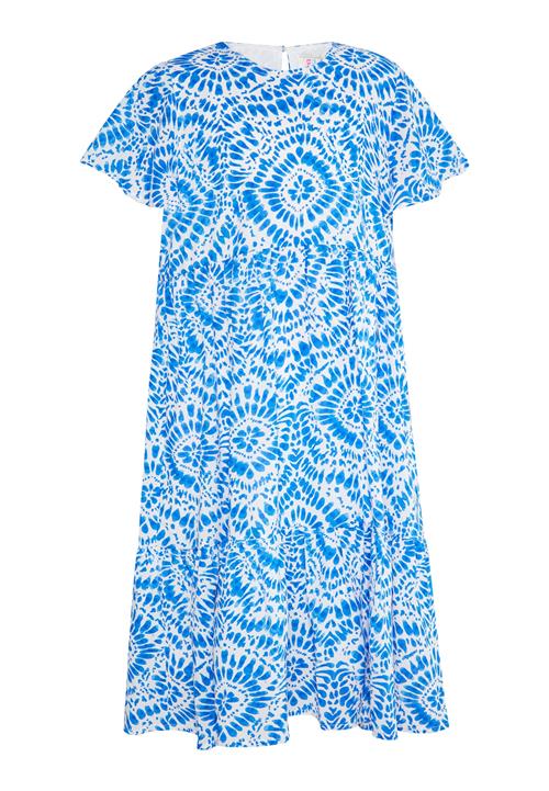 IZIA Kjole  blå / hvid