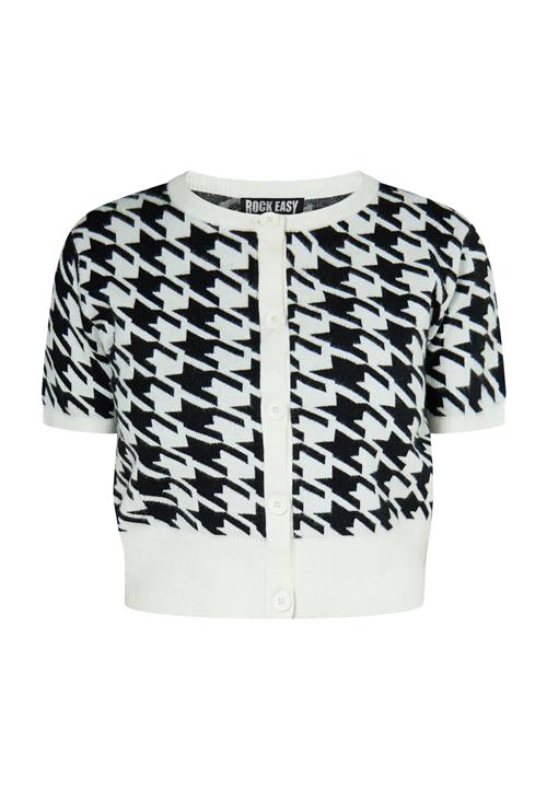 ROCKEASY Cardigan  sort / hvid