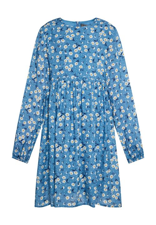 DreiMaster Vintage Kjole  azur / mørkeblå / gul / hvid