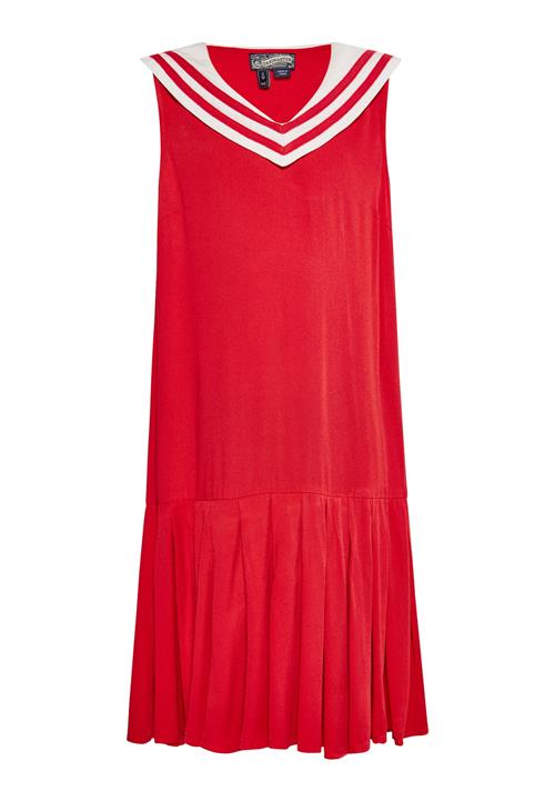 DreiMaster Vintage Kjole  blodrød / hvid