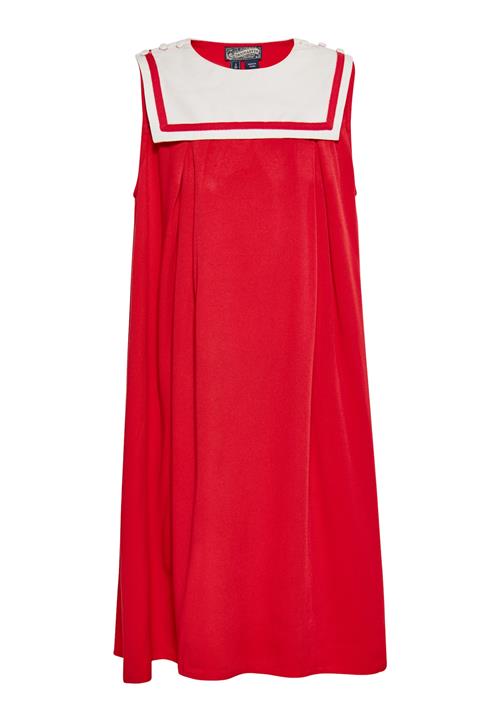 DreiMaster Vintage Kjole  rød / hvid