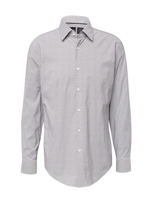 BOSS Skjorte 'HANK'  grå / hvid