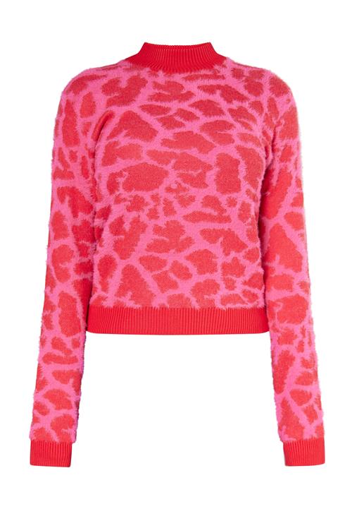 swirly Pullover  pink / brandrød