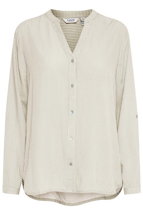 b.young Bluse  beige / hvid