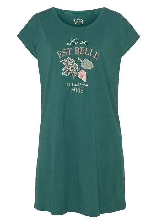 VIVANCE Soveskorte  beige / grøn / lyserød