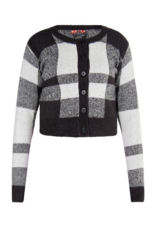 myMo ROCKS Cardigan 'Blonda'  sort / hvid