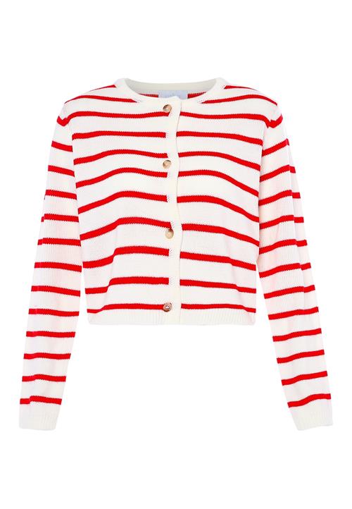 usha BLUE LABEL Cardigan  blodrød / uldhvid