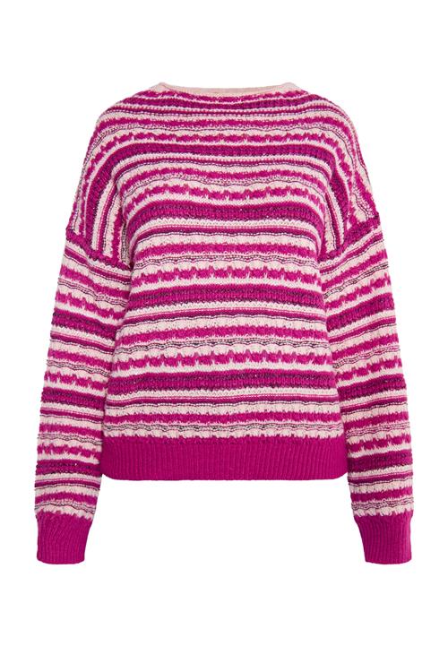 IZIA Pullover  pink / sort / hvid