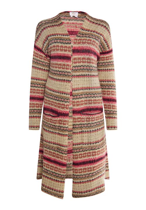 usha FESTIVAL Cardigan 'Carnea'  beige / natblå / brun / pink