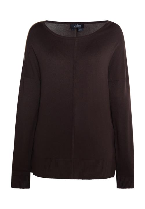usha BLACK LABEL Pullover 'Nowles'  mørkebrun