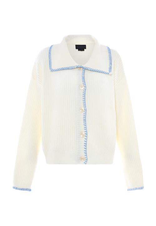 NAEMI Cardigan  royalblå / uldhvid