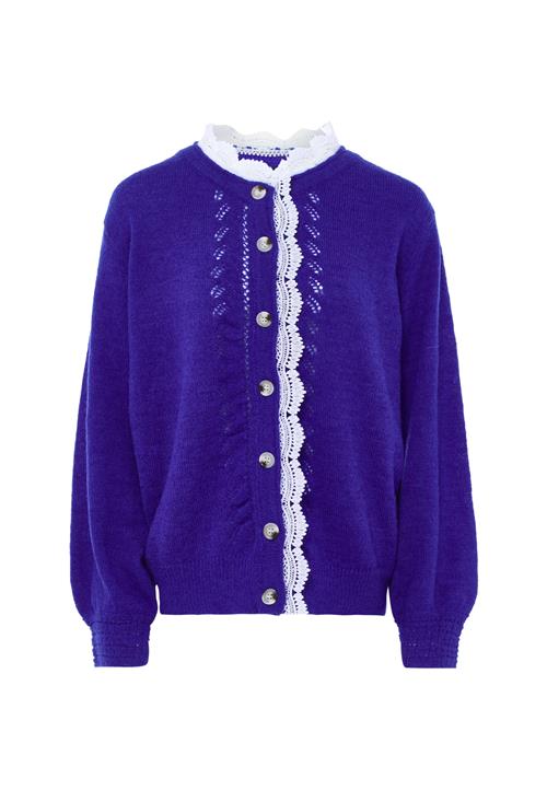 NAEMI Cardigan  royalblå / hvid