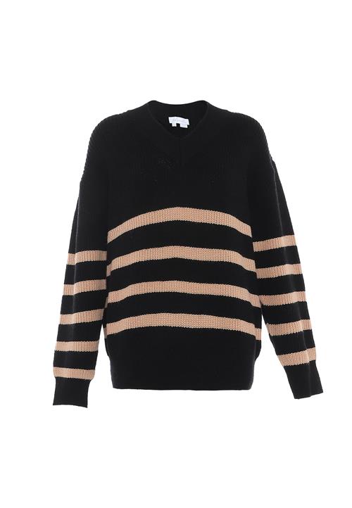 BLONDA Pullover  cappuccino / sort