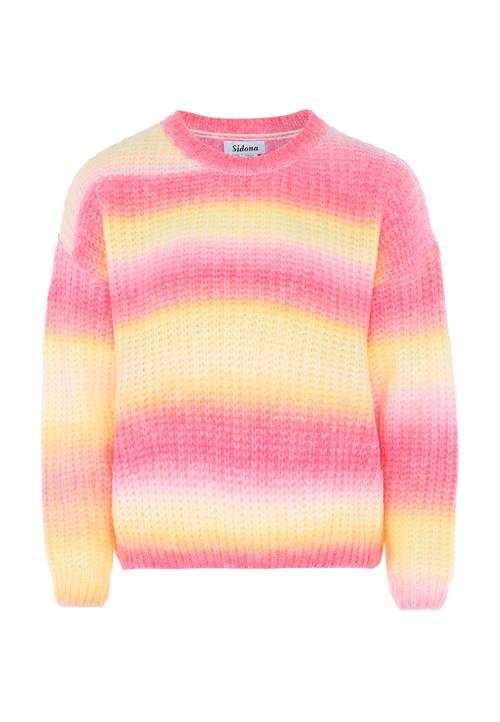 Sidona Pullover  gul / lyserød / pastelpink