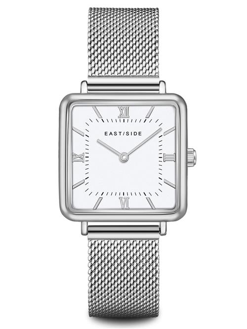 Eastside Analogt ur  sølv / hvid