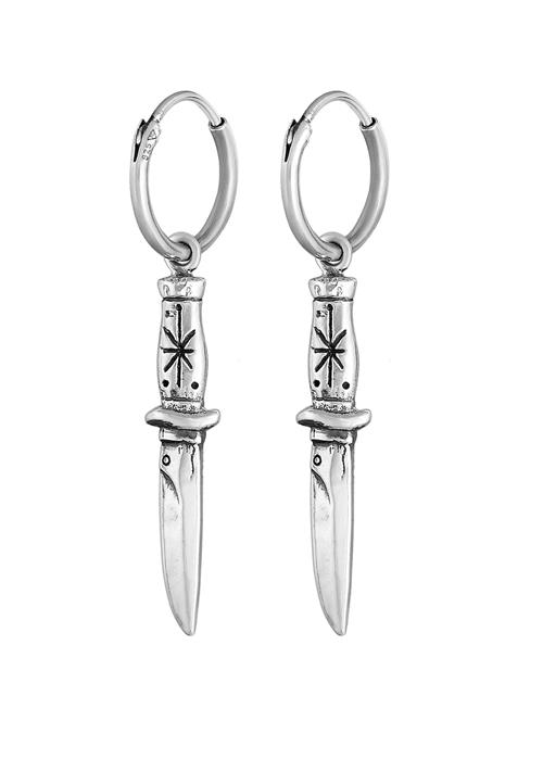 Haze&Glory Ørering 'Knife'  sølv