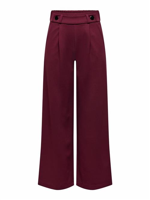 JDY Bukser med lægfolder 'Geggo'  vinrød