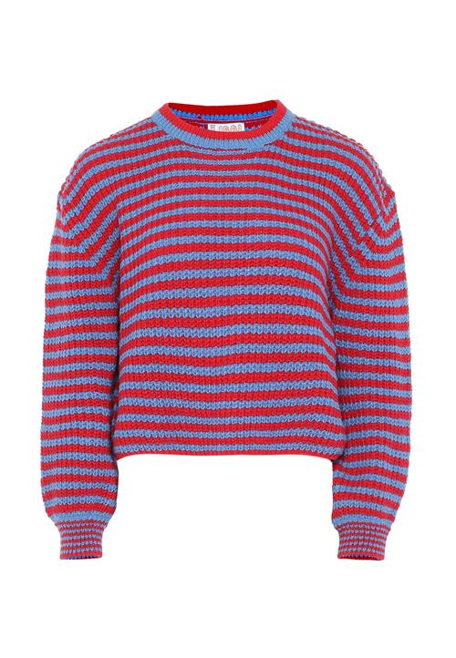 Libbi Pullover  blå / rød