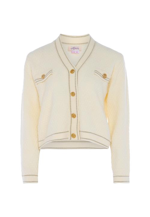 aleva Cardigan  guld / uldhvid