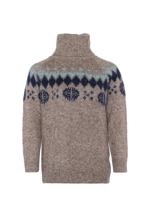 Jalene Pullover  beige / navy / lyseblå
