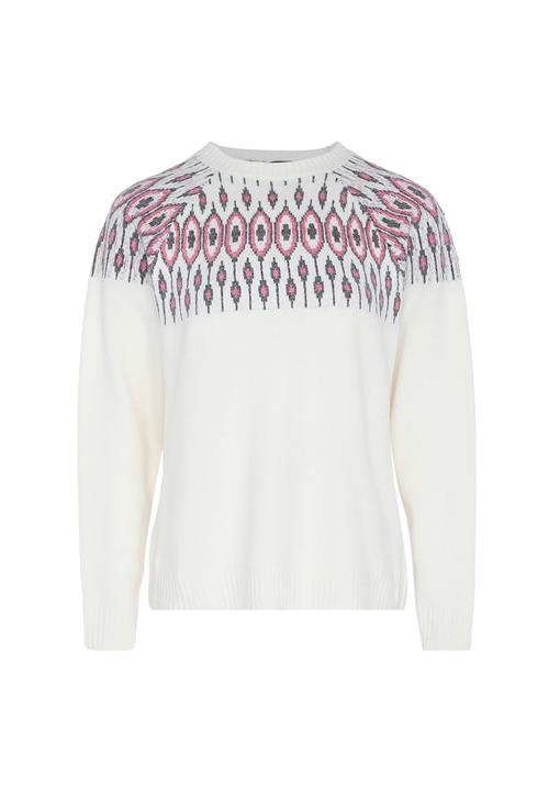FENIA Pullover  mørkegrå / fuchsia / uldhvid