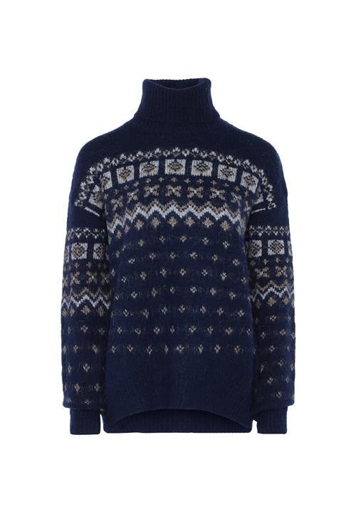 Jalene Pullover  marin / brokade / lysegrå