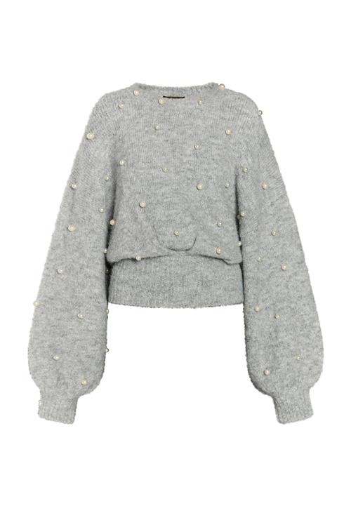 faina Pullover 'Dulcey'  lysegrå / perlehvid