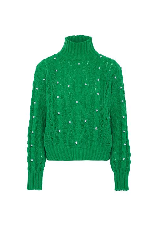 nascita Pullover  græsgrøn / perlehvid