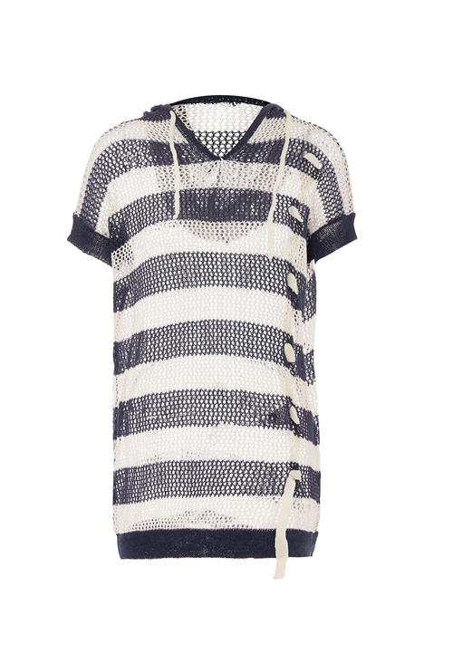 NALLY Pullover  marin / uldhvid