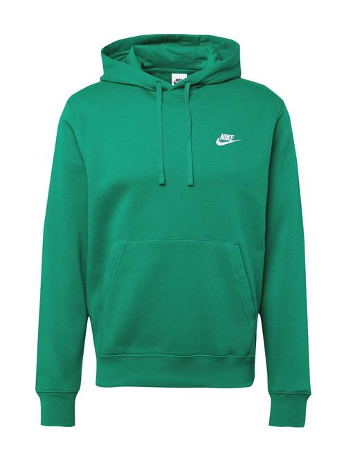 Nike Sportswear Sweatshirt 'CLUB FLEECE'  smaragd / hvid