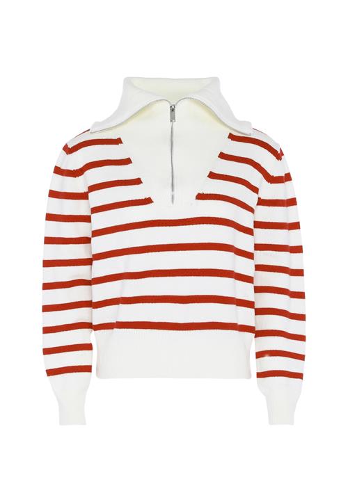 bridgeport Pullover  orange / hvid