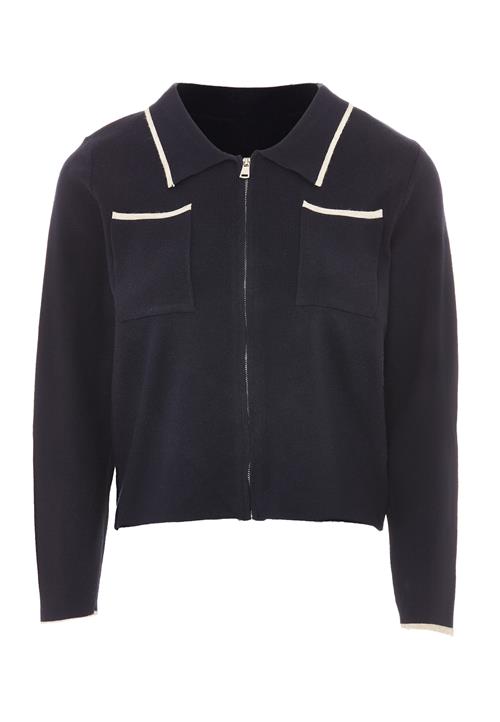 NAEMI Cardigan  marin / uldhvid