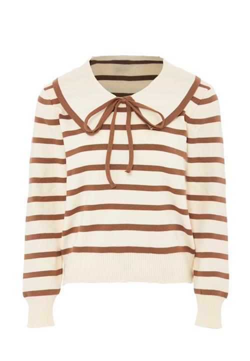 NAEMI Pullover  karamel / uldhvid